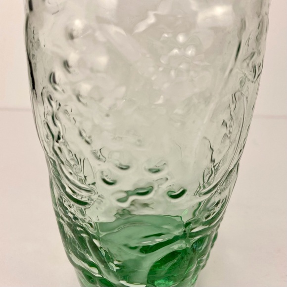 Vintage Libbey Orchard Fruit Green Cooler Tall Glasses 6” Set Of 4 Tumblers - Picture 4 of 7